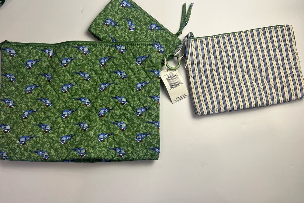 Vera Bradley 3 Pouch Organizer Set Choose Pattern NWT MSRP $65 (53550)